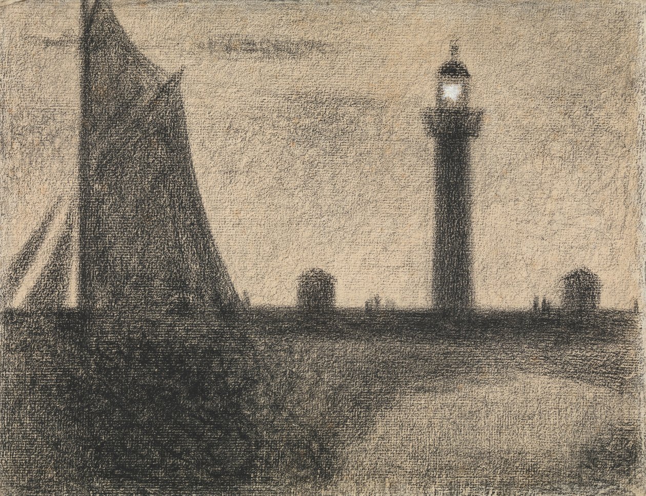 Le phare de Honfleur - Georges Pierre Seurat