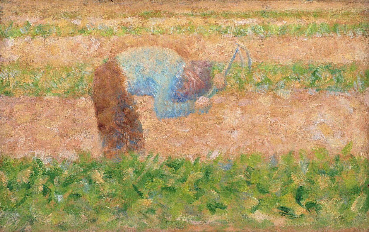 Homme avec une houe - Georges Seurat