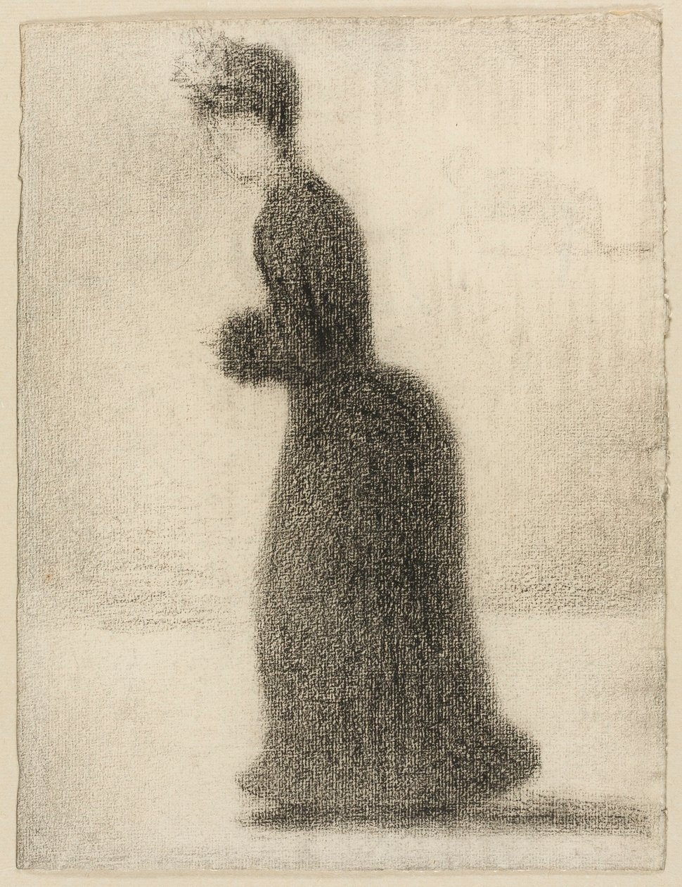 Femme avec une moufle - Georges Seurat