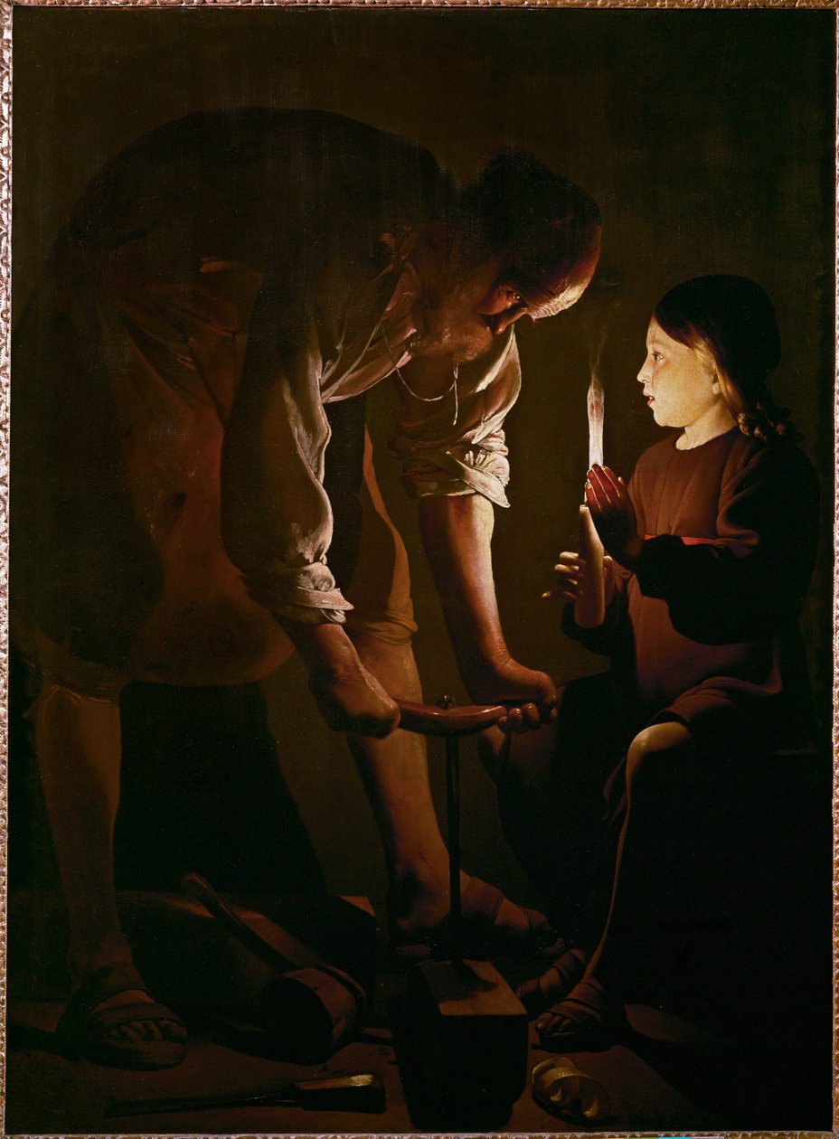 Le charpentier Saint-Joseph ... - Georges de La Tour