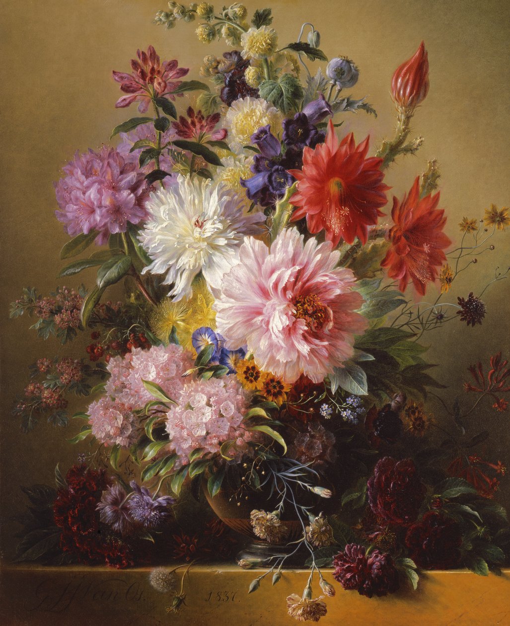 Nature morte avec des fleurs, 1837 - Georgius Jacobus Johannes van Os