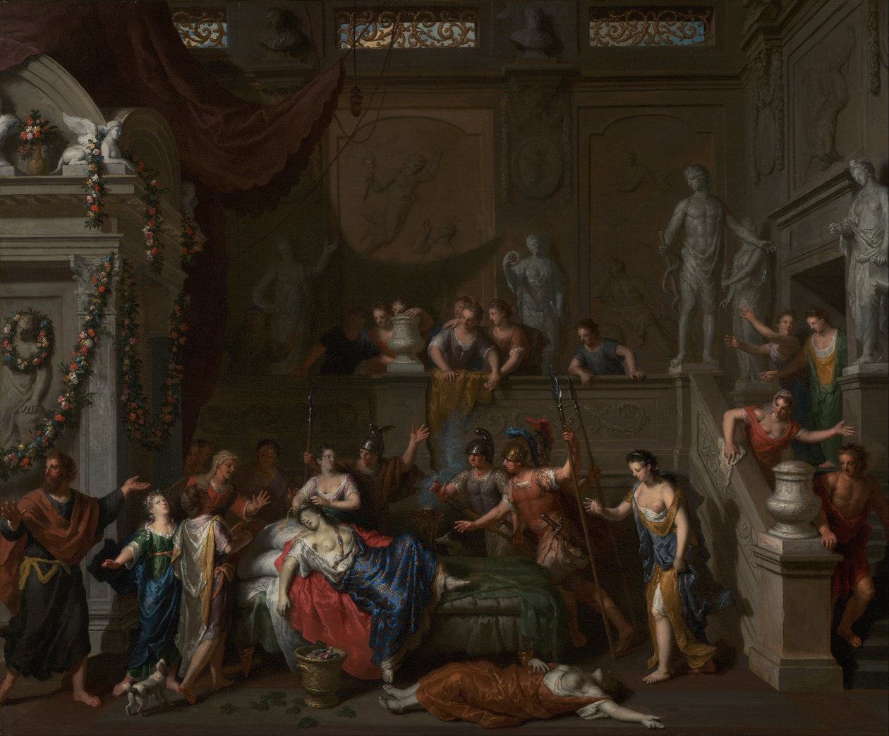 La Mort de Cléopâtre - Gerard Hoet