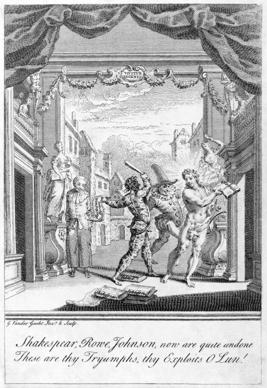 Satire sur la scène populaire, 1756 - Gerard Vandergucht