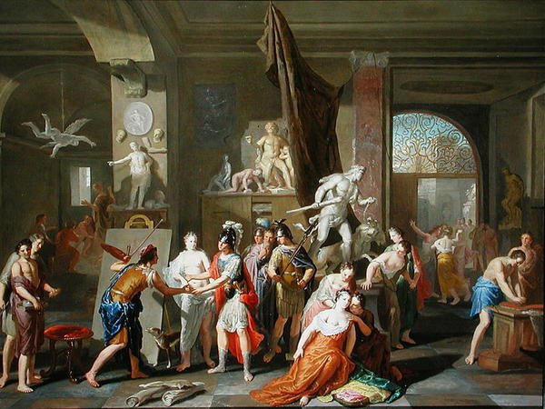 Apelles peint Campaspe - Gerard Hoet