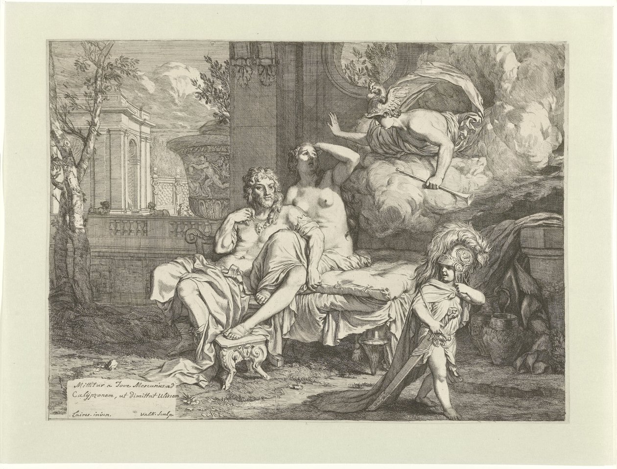 Hermès ordonne à Calypso de libérer Ulysse - Gerard Valck