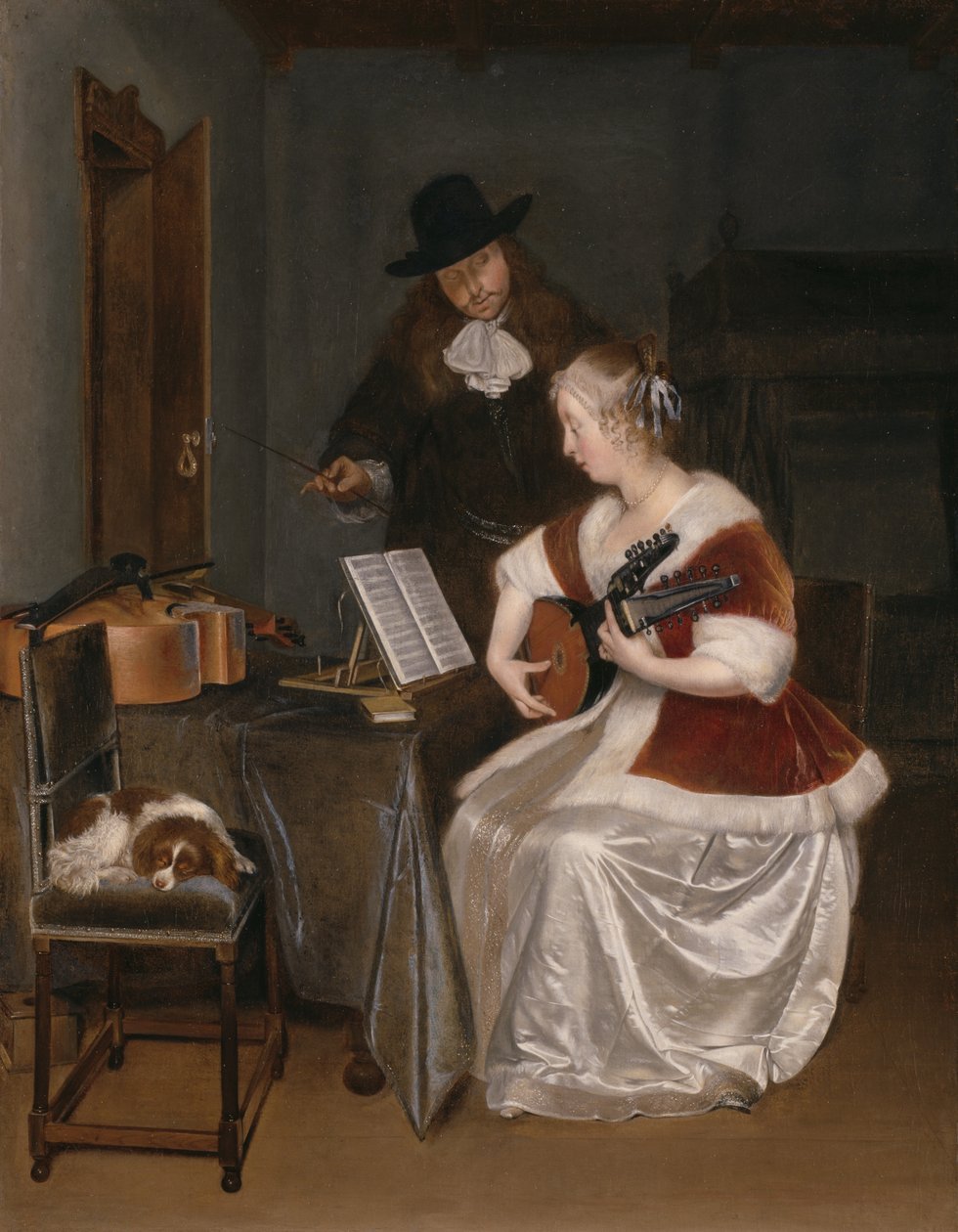La leçon de musique - Gerard ter Borch