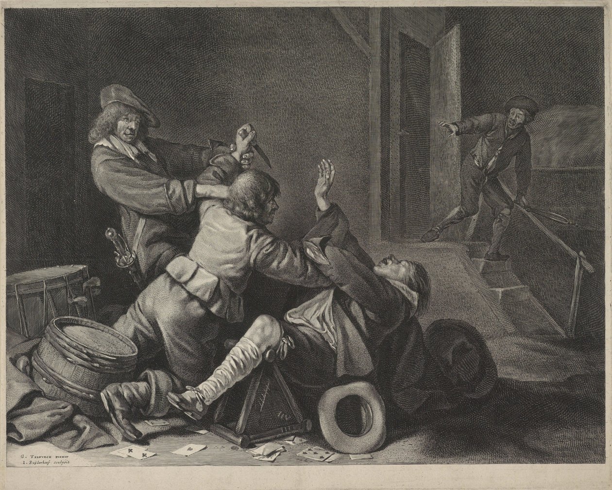 Le coup de couteau - Gerard ter Borch