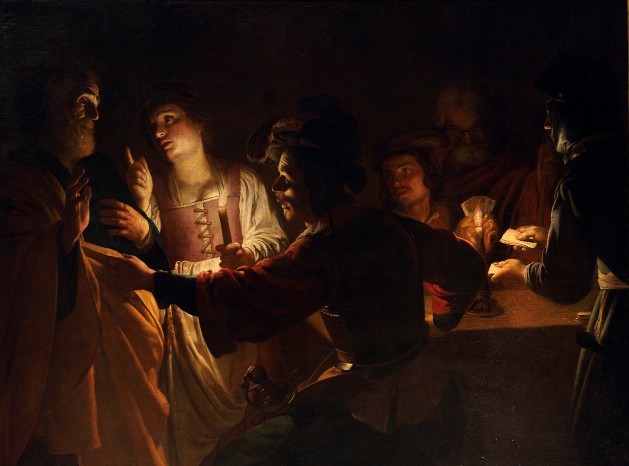 Le reniement de saint Pierre - Gerard van Honthorst
