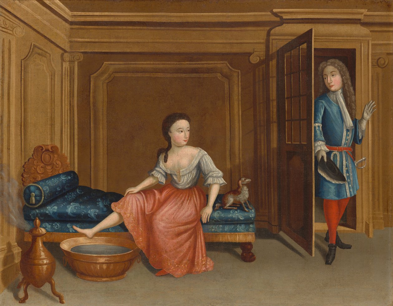 Dame se déshabillant pour un bain - Gerardus Duyckinck