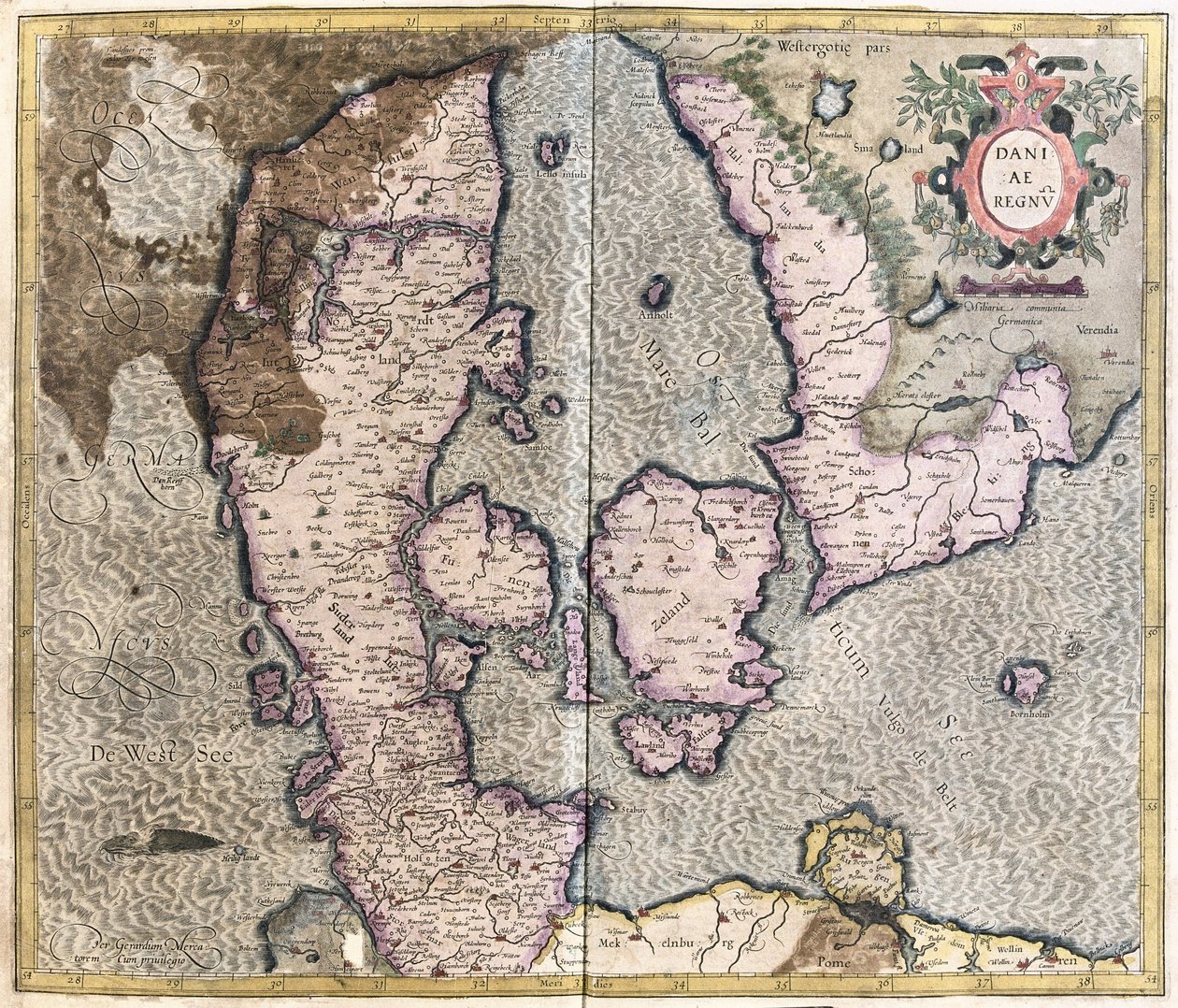 Danemark (gravure) - Gerardus Mercator