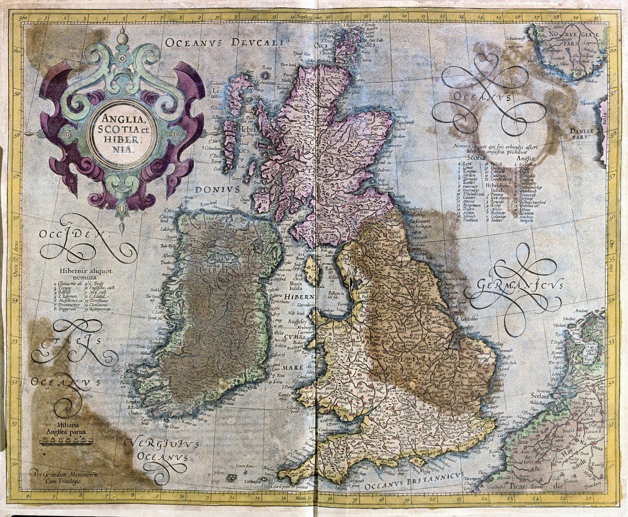 Angleterre, Écosse et Irlande - Gerardus Mercator