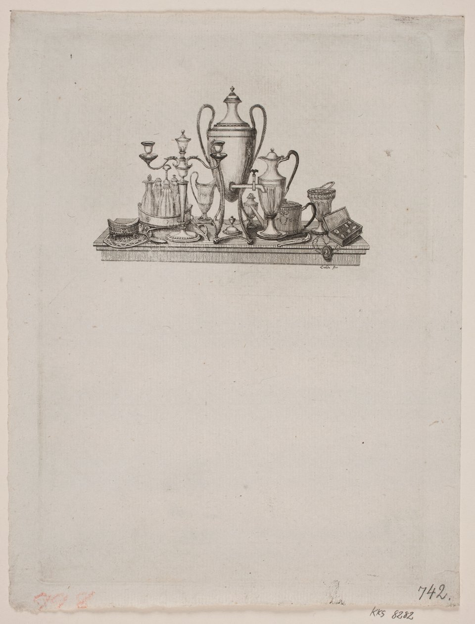 Nature morte avec objets en argent - Gerhard Ludvig Lahde