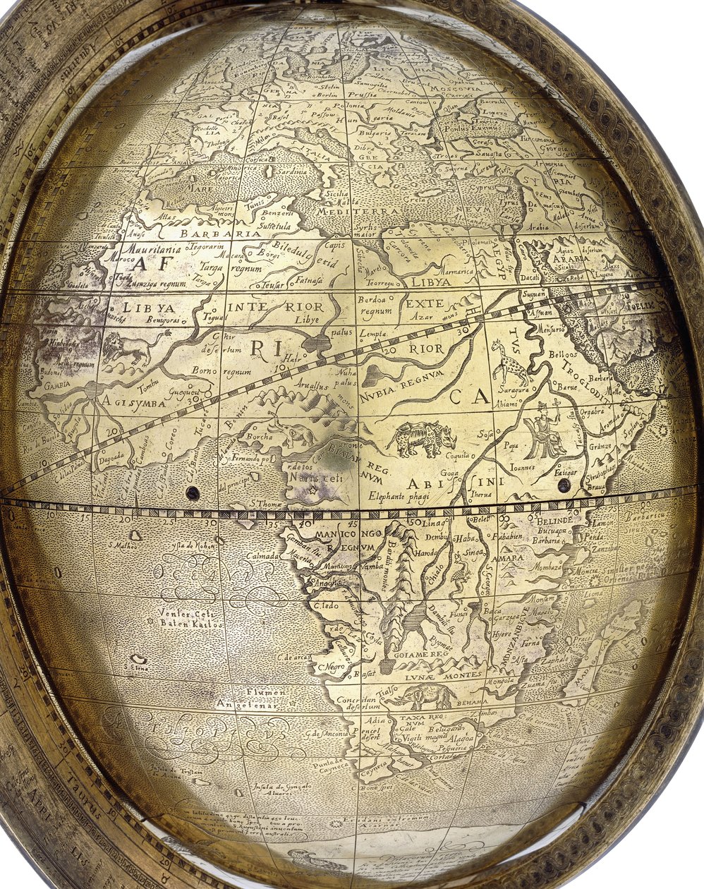 Globe, 1579 - Gerhard Mercator of Duisburg