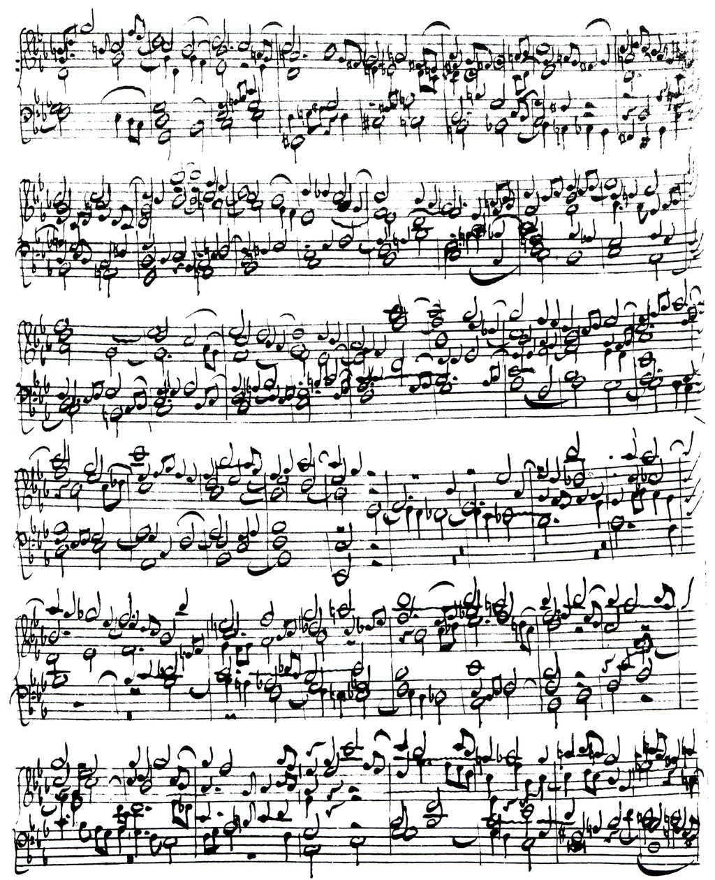 Partition musicale de Johann Sebastian Bach (1685-1750) - German School