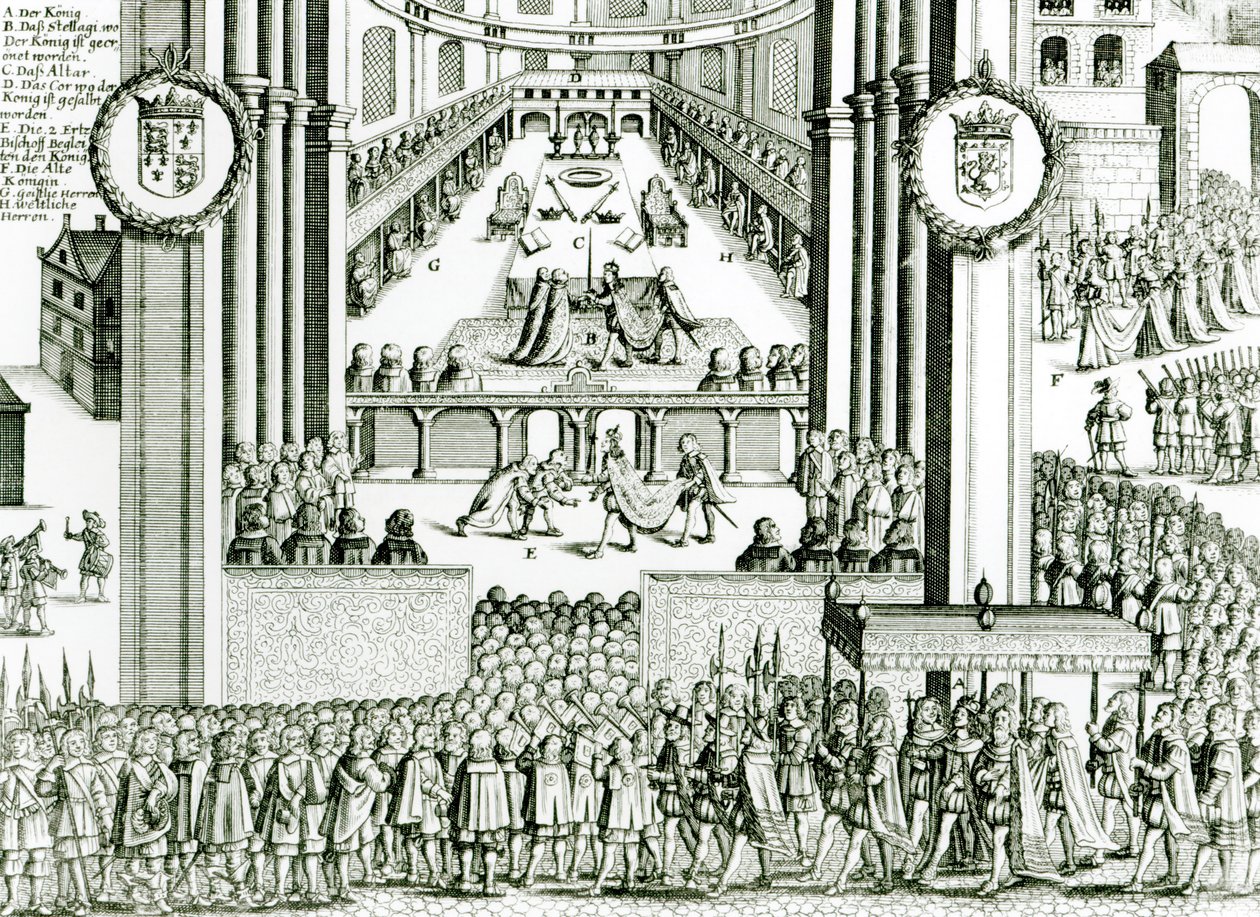 Le Couronnement de Charles Ier - German School