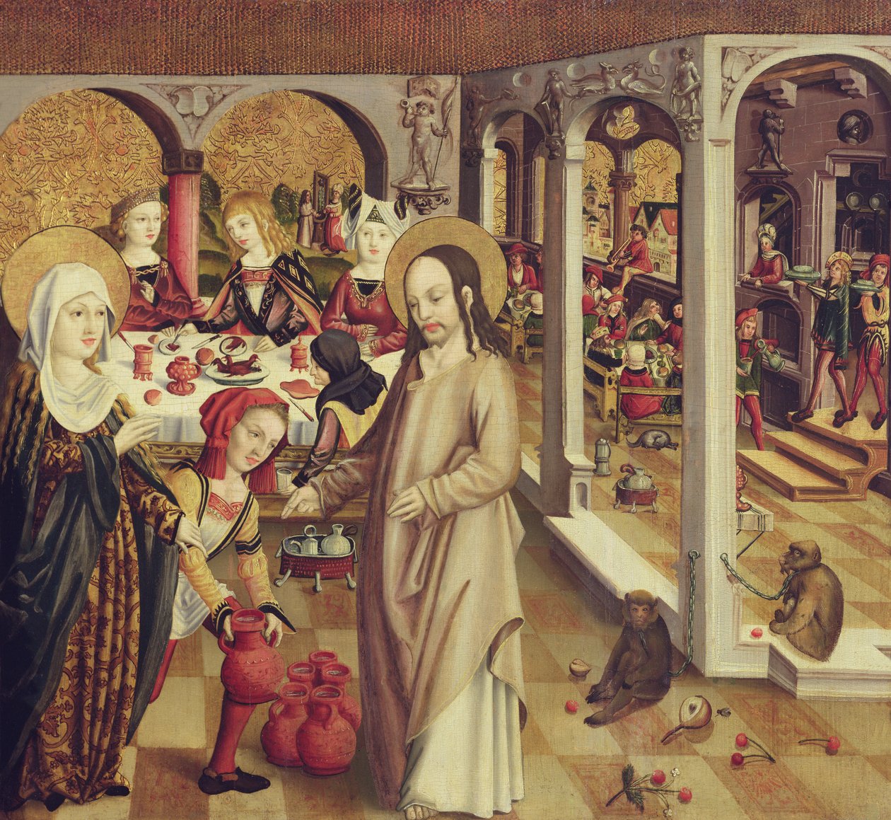 Les Noces de Cana, c.1500 - German School