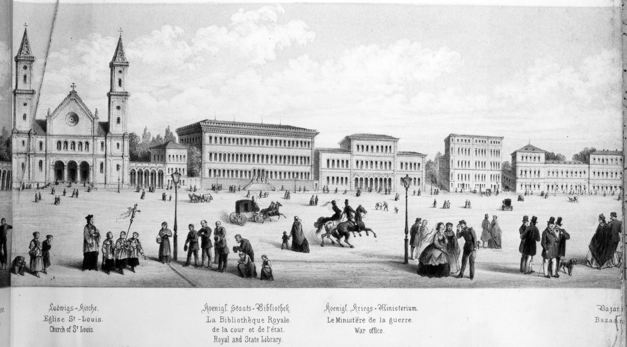 Vue de Munich, 1869 - German School
