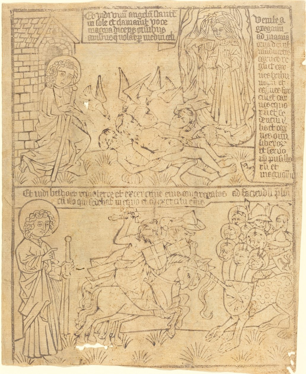 Apocalypse de Jean, Feuille 10 - German 15th Century