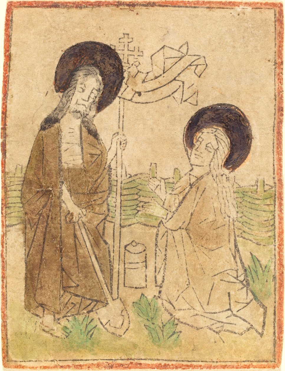 Le Christ apparaissant à Marie-Madeleine - German 15th Century