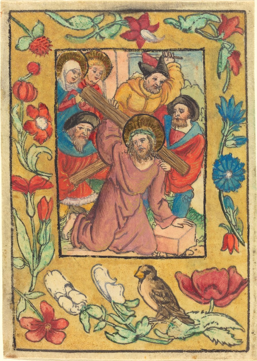 Christ portant la croix - German 15th Century