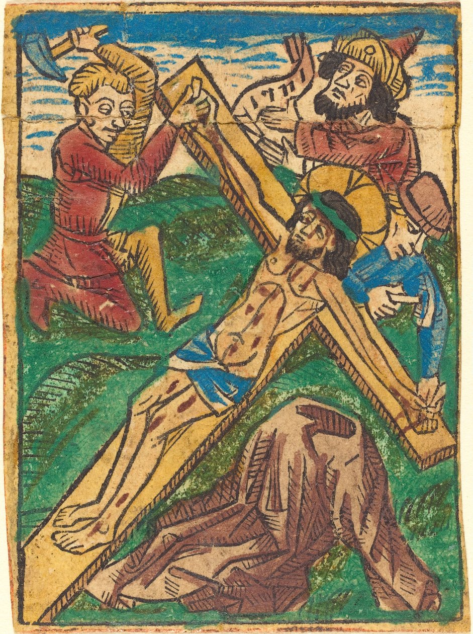 Christ cloué à la croix - German 15th Century