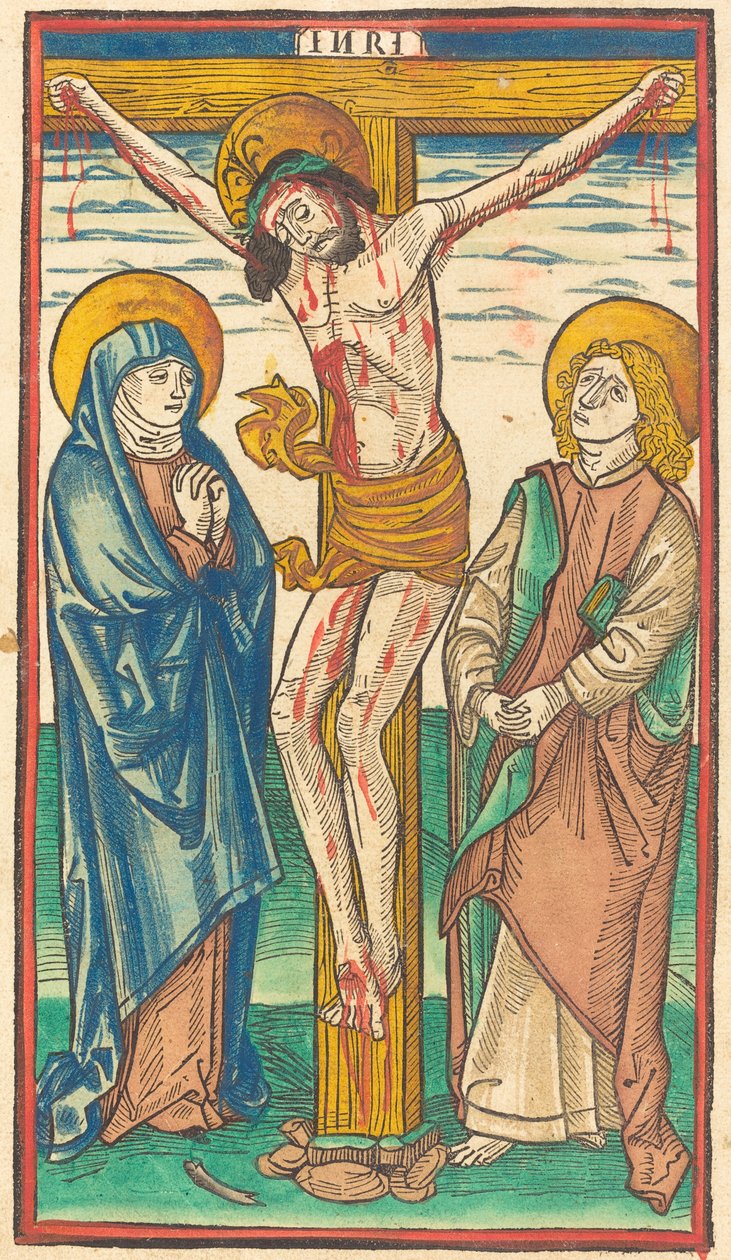 Christ en croix - German 15th Century