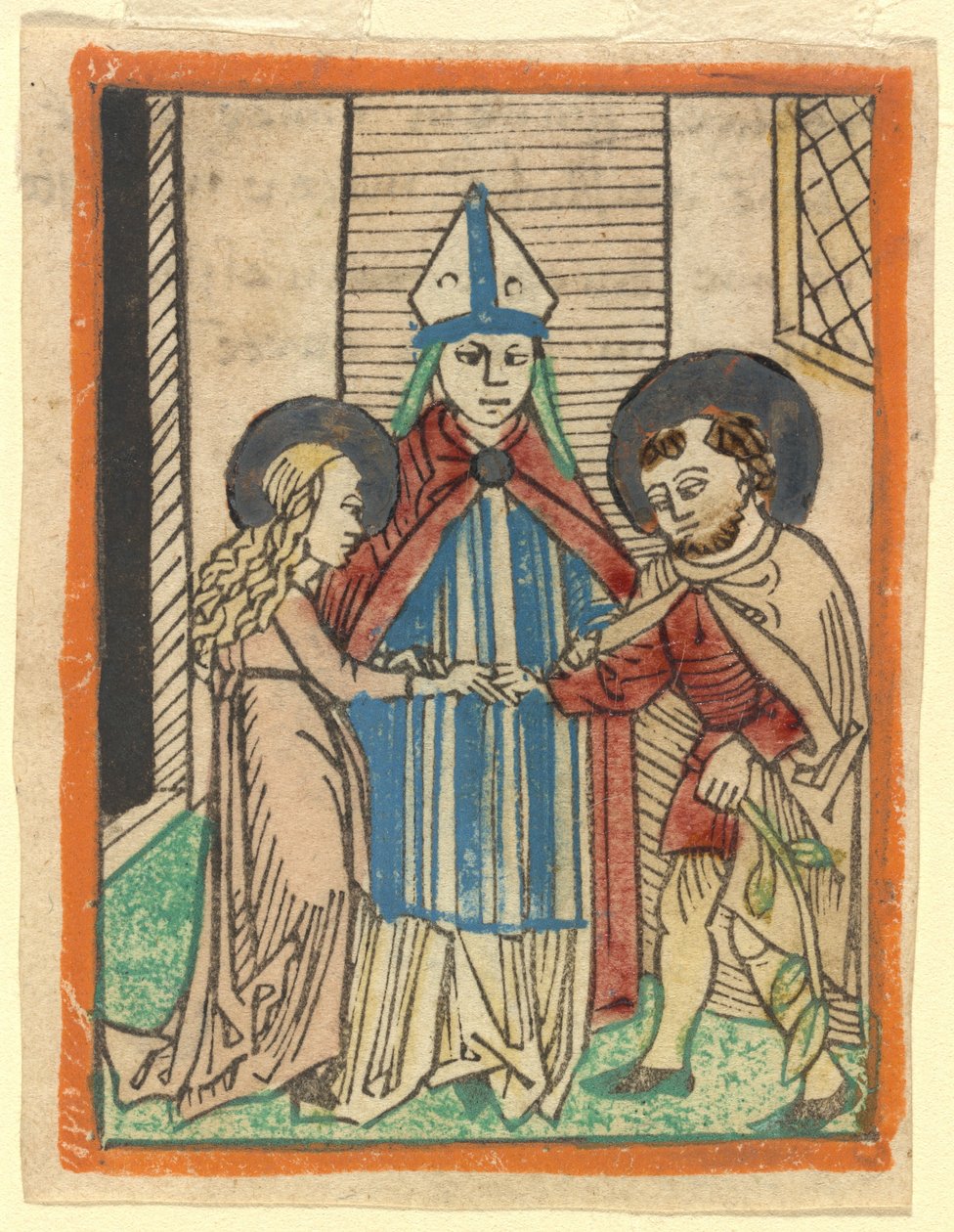 Le mariage de la Vierge - German 15th Century