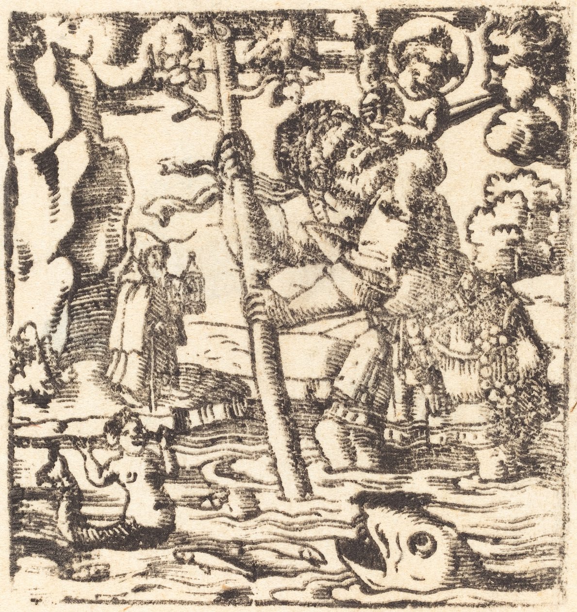 Saint Christophe - German 16th or 19th Century
