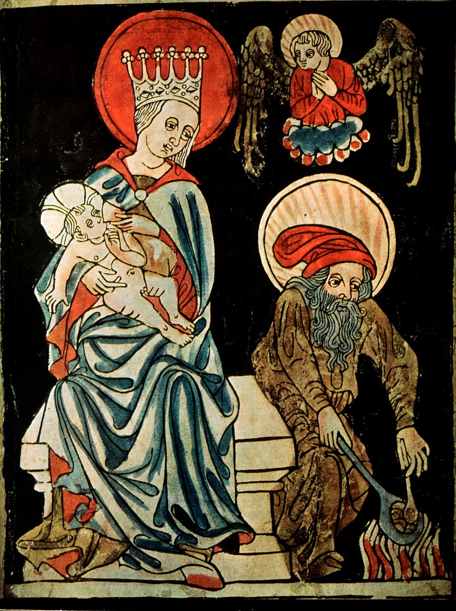 Repos pendant la fuite en Égypte, vers 1410 - German Master