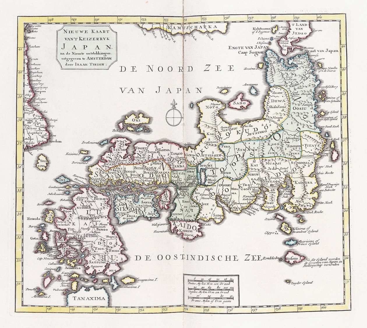 Carte du Japon, 1769 - German School