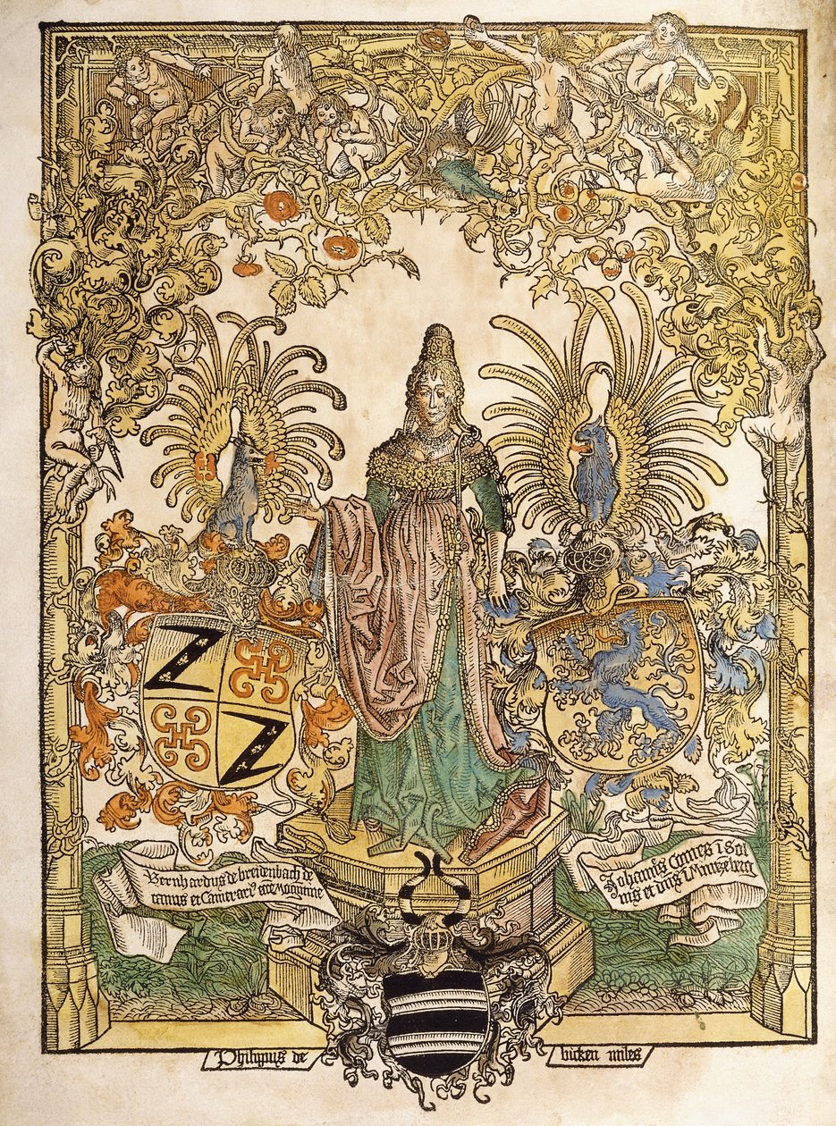 Figure allégorique de Mayence, 1486 - German School