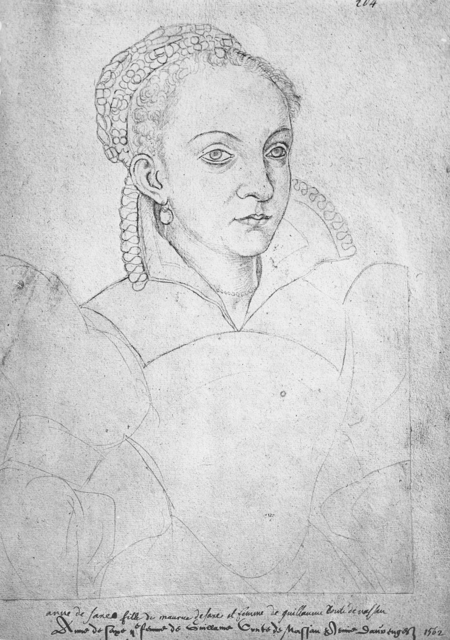 Anne de Saxe - German School