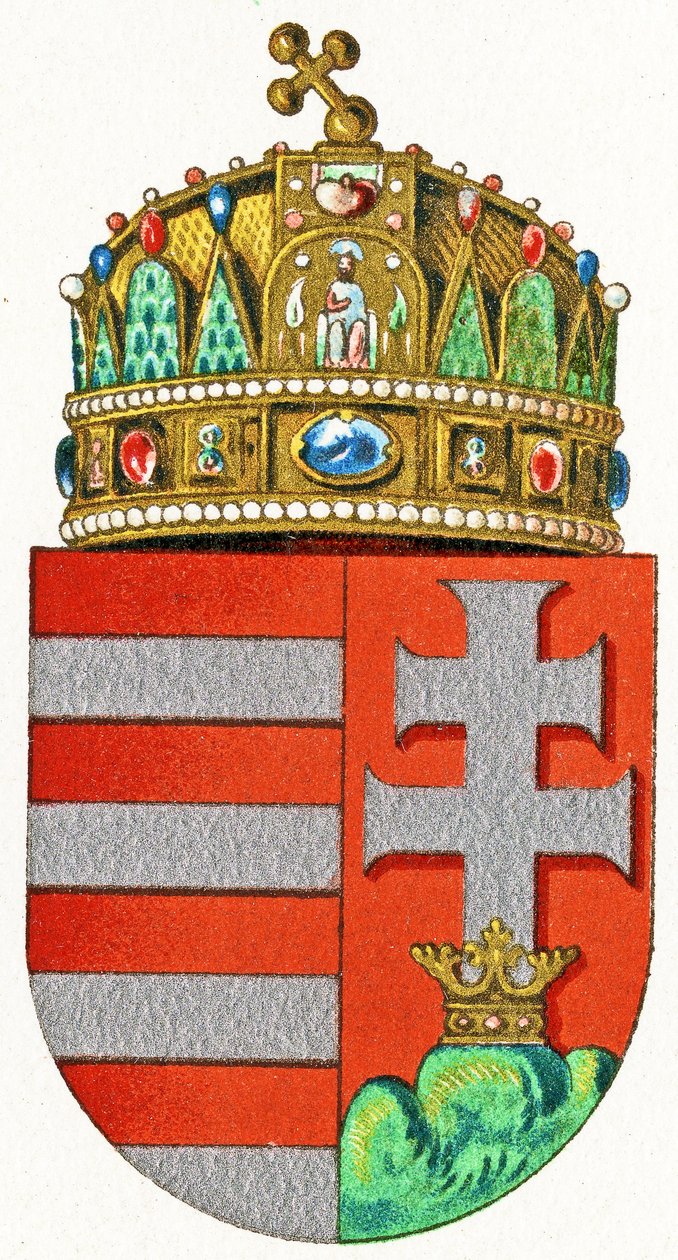 Armoiries de Hongrie, vers 1898 - German School