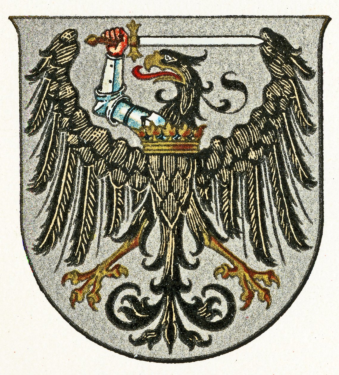 Armoiries de Prusse-Occidentale, vers 1898 - German School