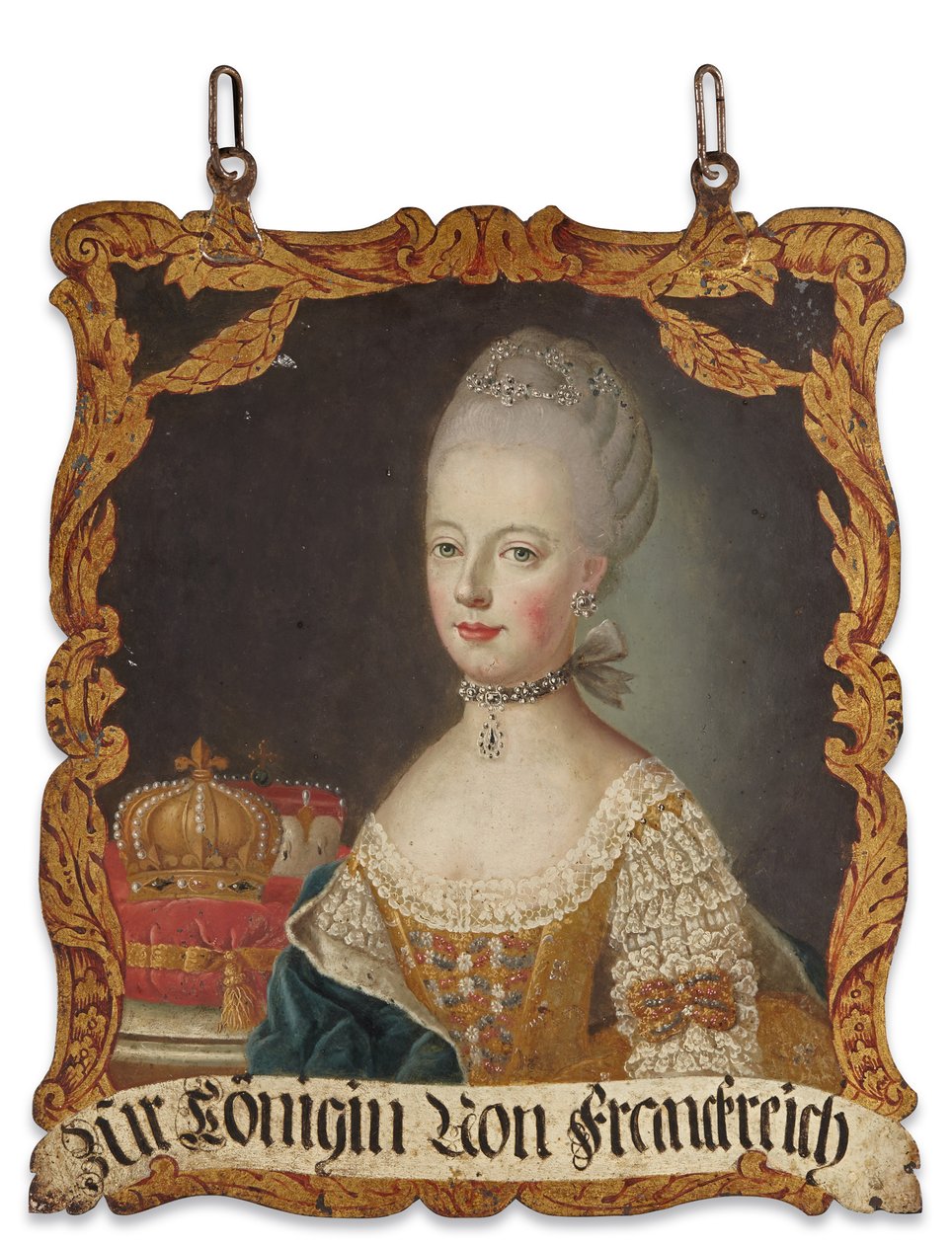 Enseigne Marie-Antoinette, après 1774 - German School