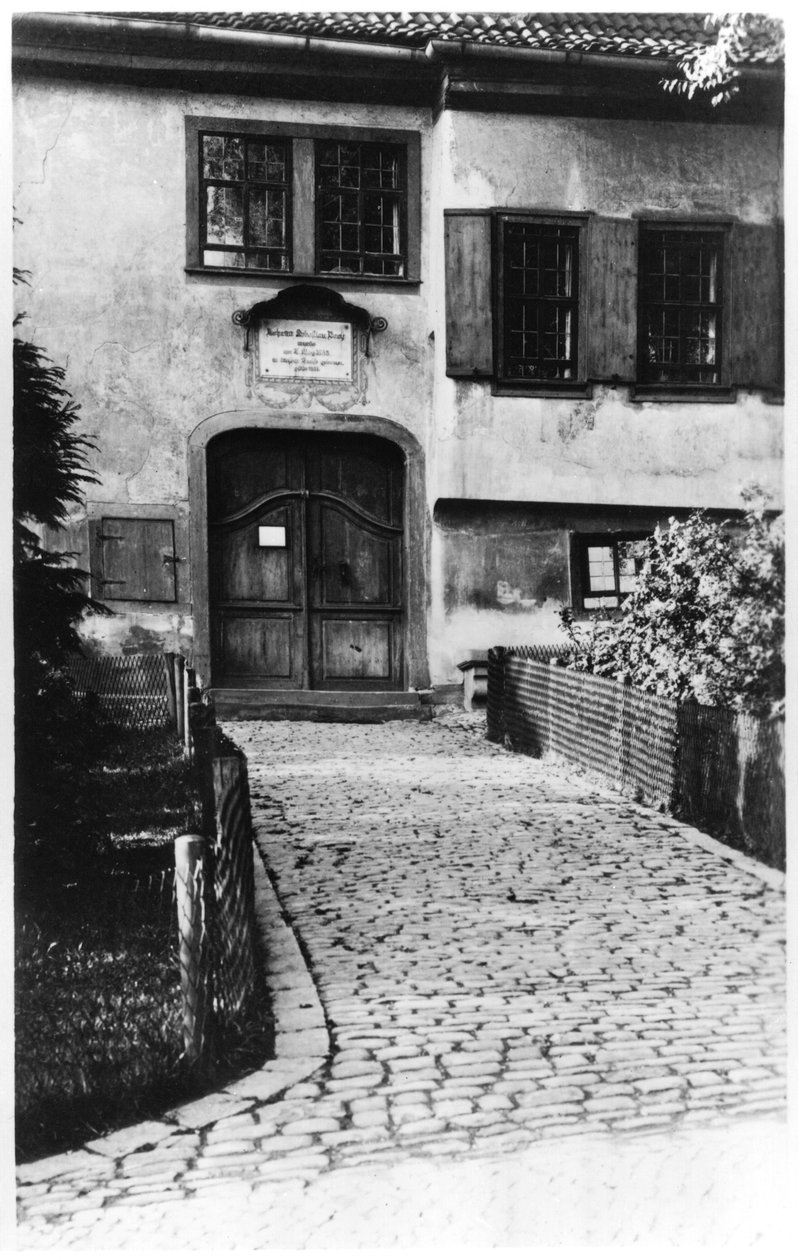 Entrée de la maison de Johann Sebastian Bach (1685-1750) - German School
