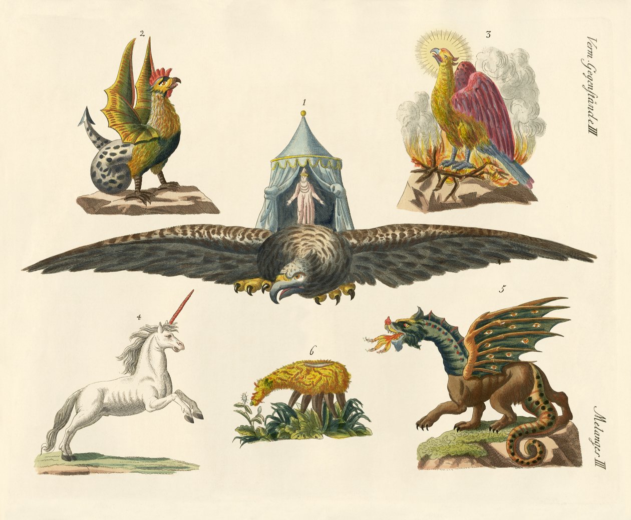 Animaux fabuleux - German School