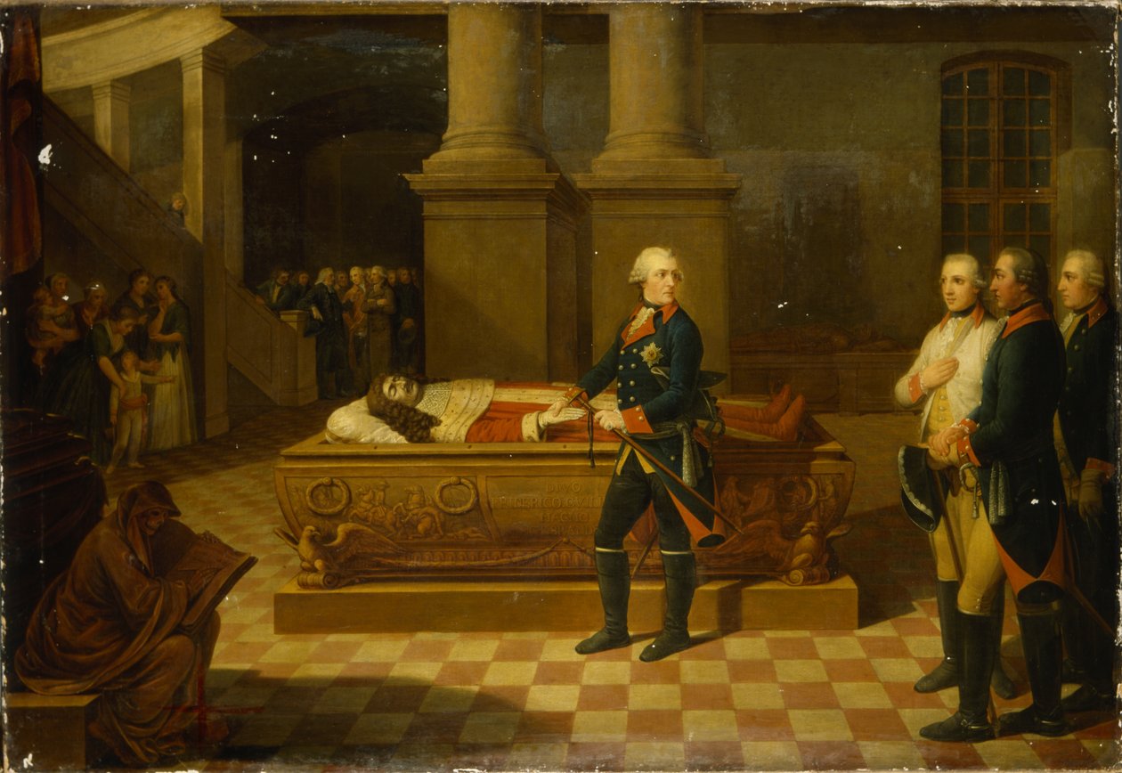 Frédéric II dans la Crypte de l