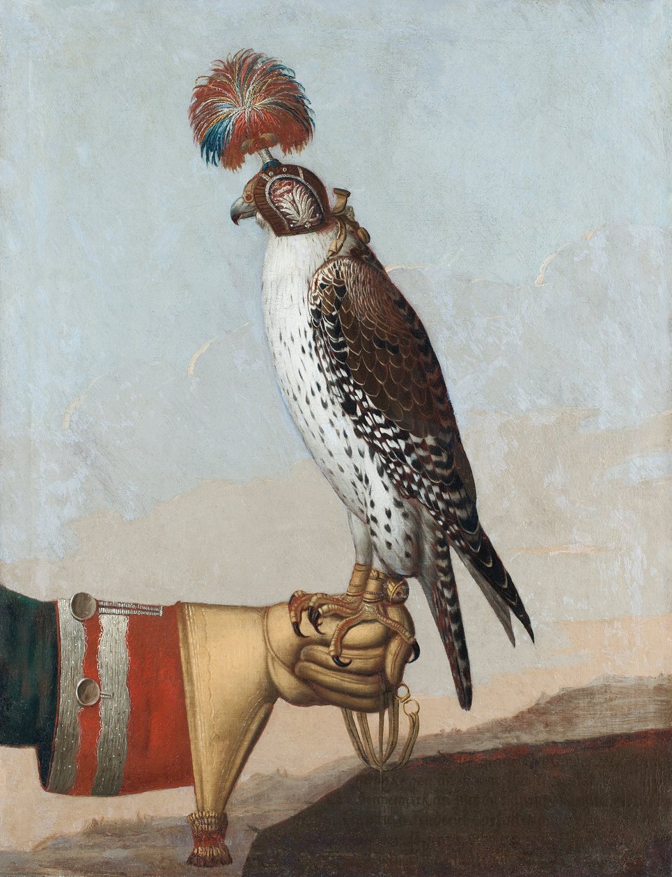 Faucon gerfaut islandais, 1759 - German School
