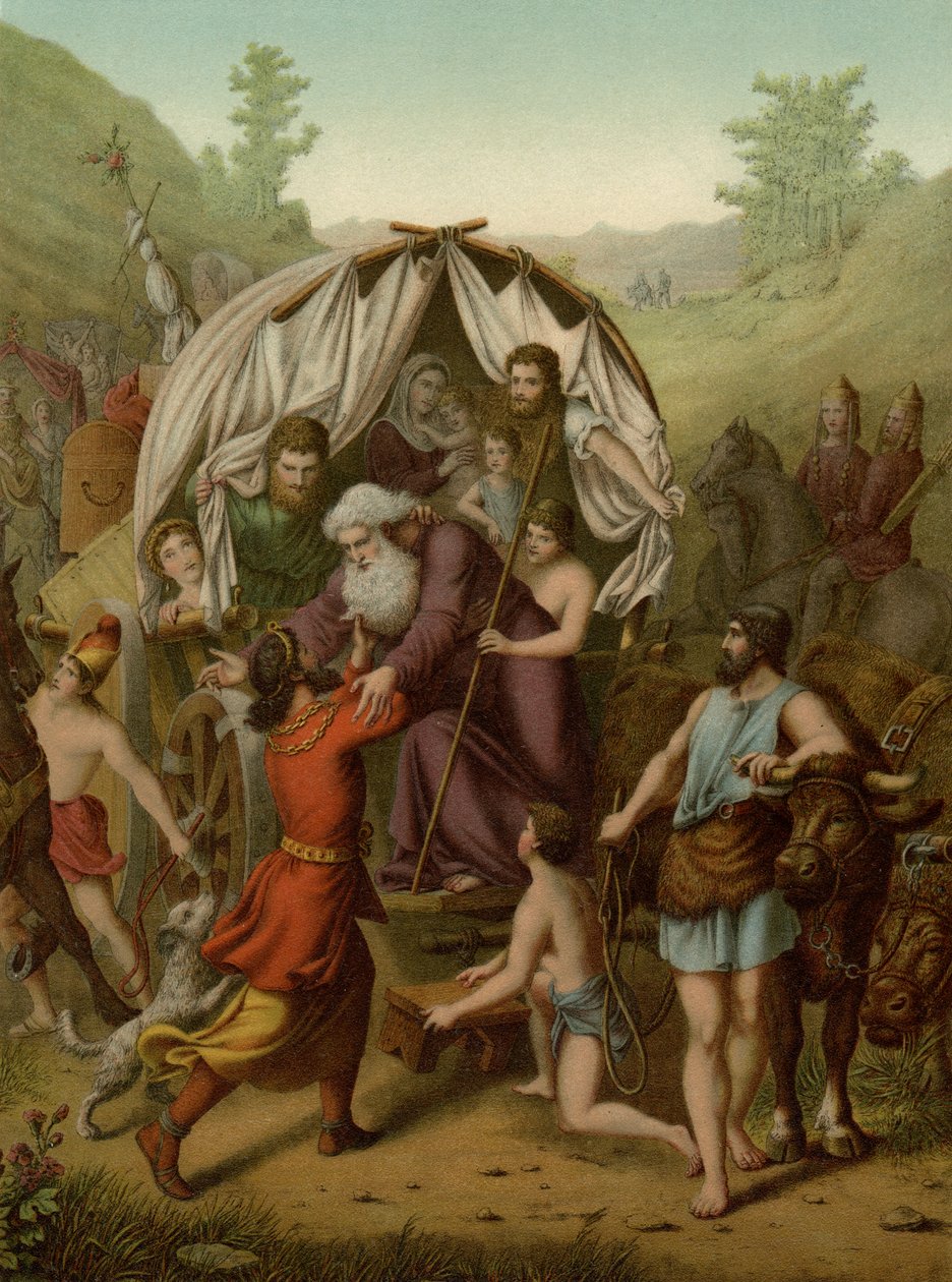 Joseph reçoit Jacob à Goshen - German School