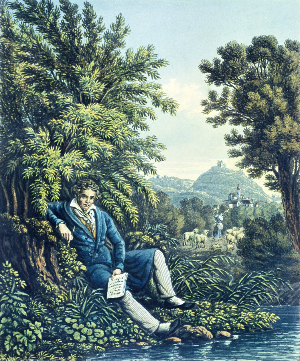 Ludwig van Beethoven près d