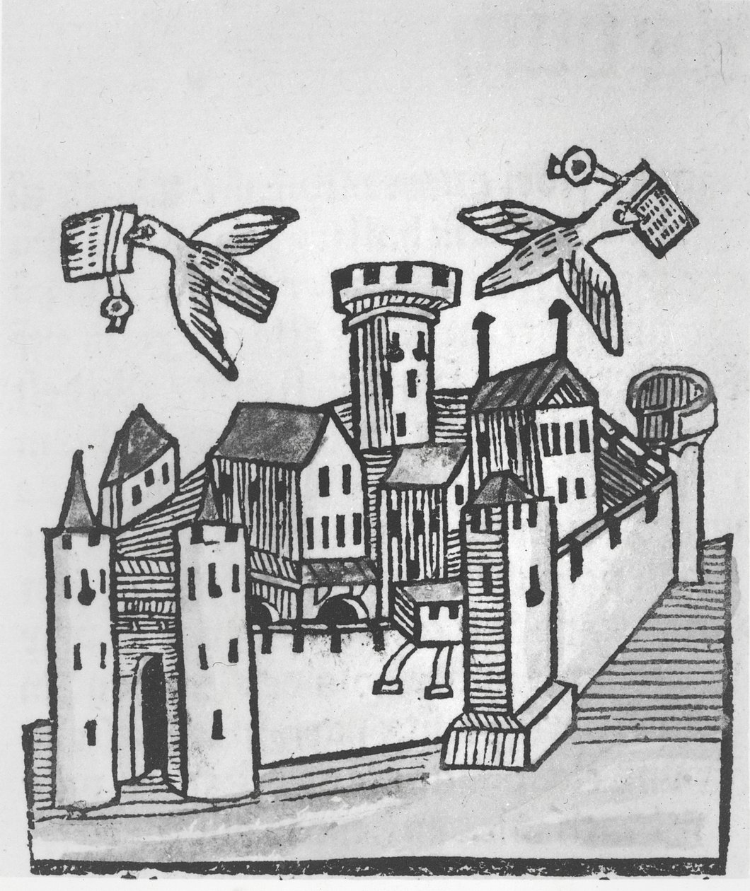 Poste de pigeons - German School