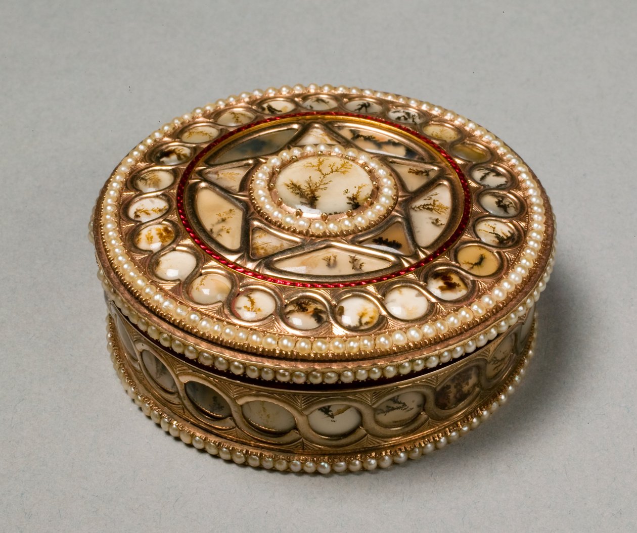 Boîte à priser ronde, vers 1800-30 - German School