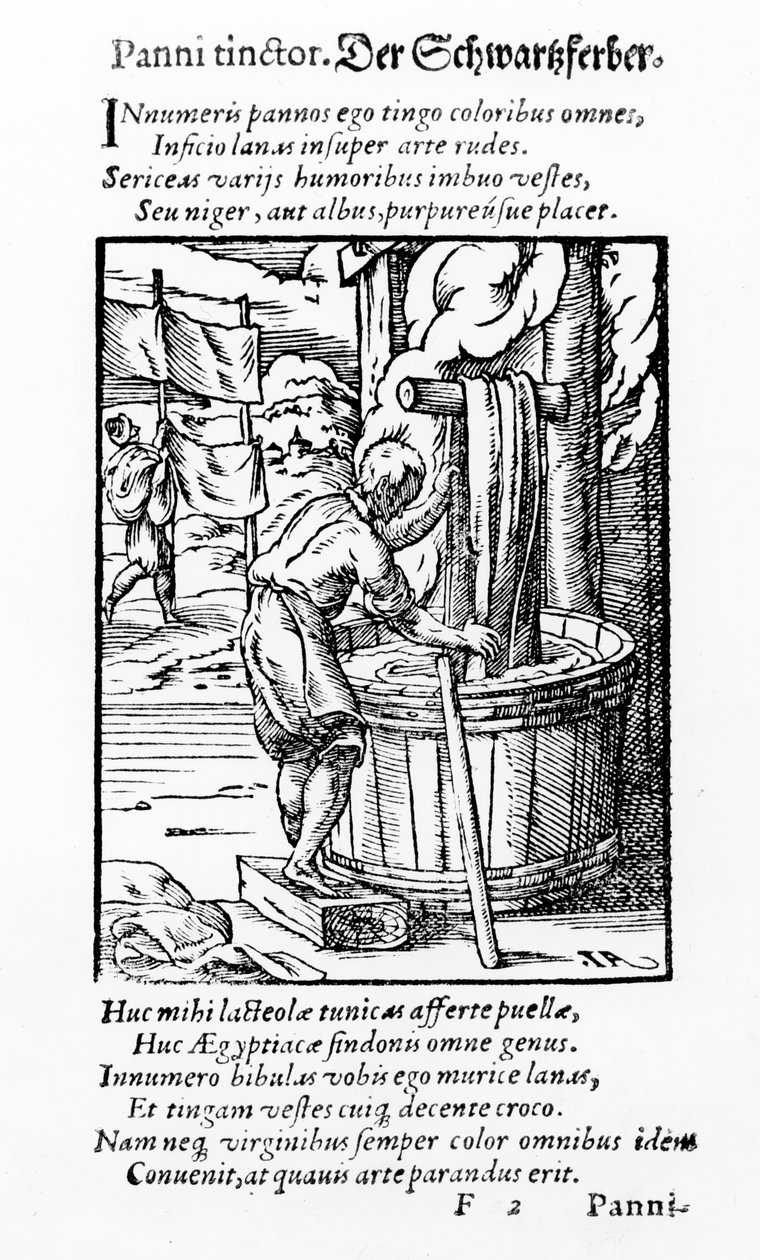 Le Teinturier, publié par Hartman Schopper - German School