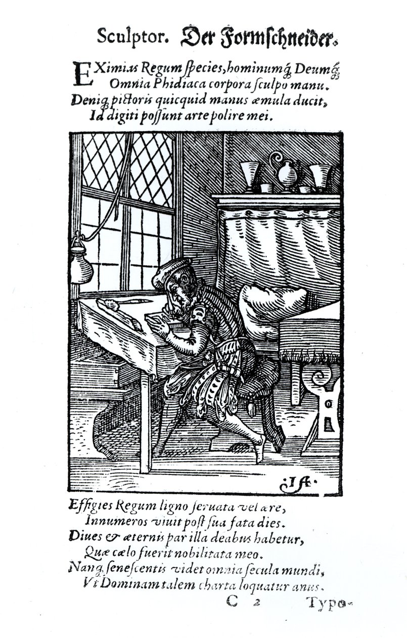 Le Graveur, publié par Hartman Schopper - German School