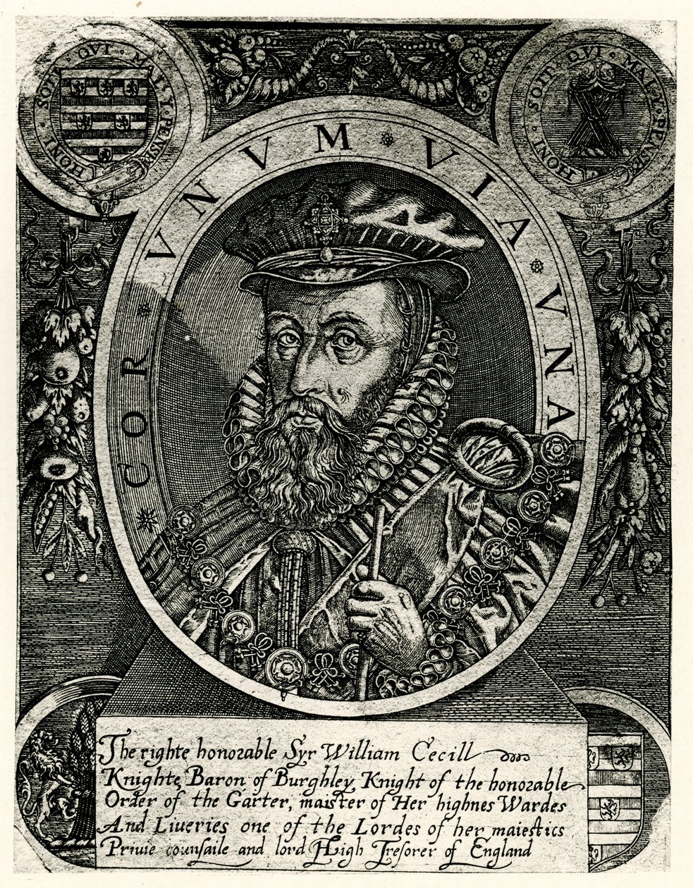 William Cecil Lord Burleigh - German School