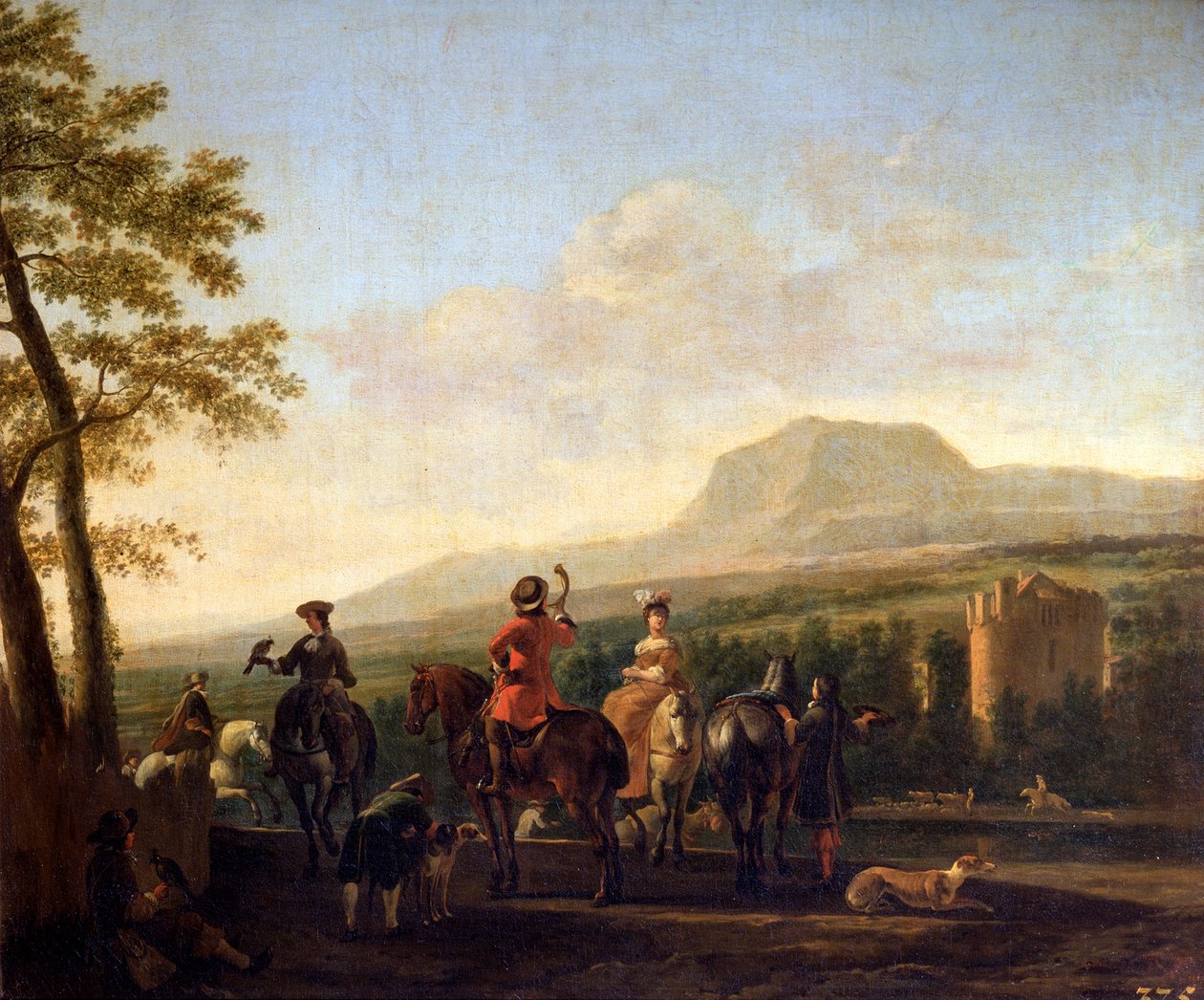 Fauconnerie, 17ème siècle - Gerrit Berckheyde