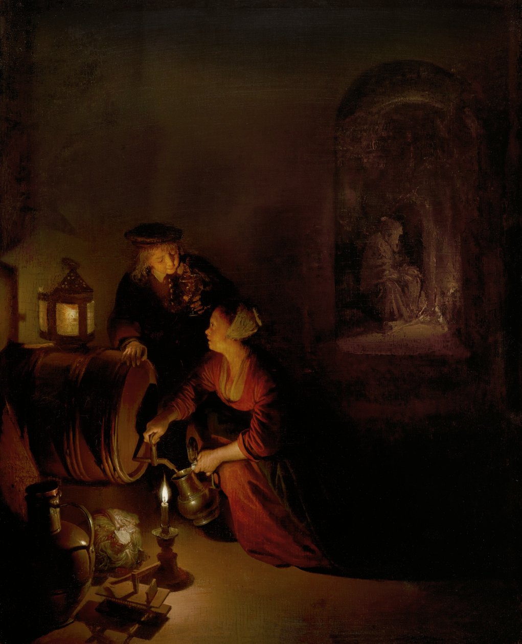 La cave à vin - Gerrit Dou