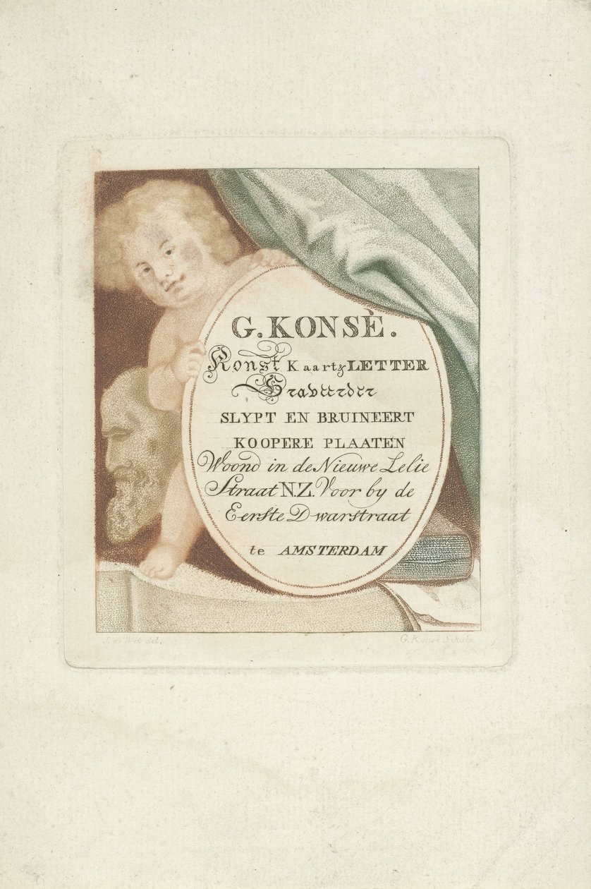 Carte de visite de Gerrit Konsé - Gerrit Konsé