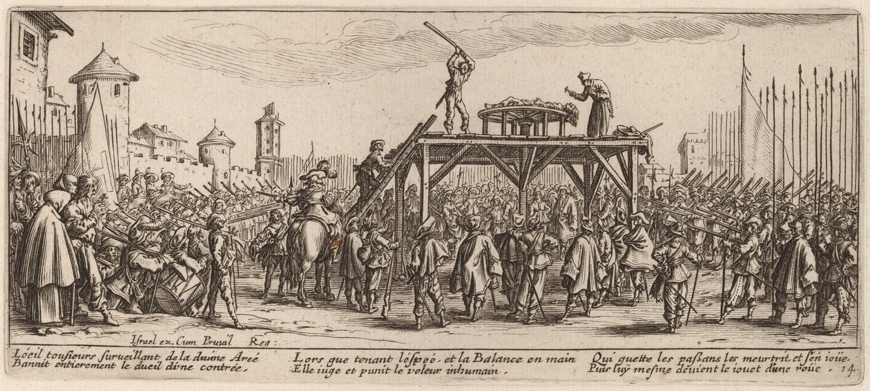 La Roue - Gerrit van Schagen after Jacques Callot